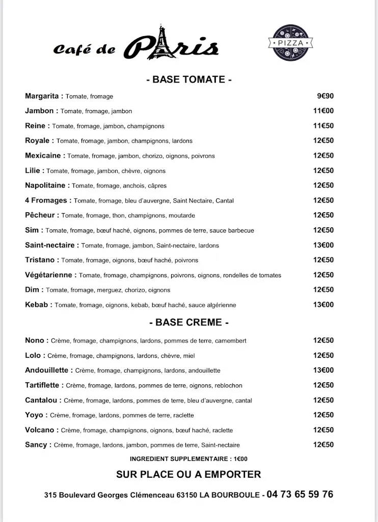 Menu_Café de Paris_Bourboule_image_2