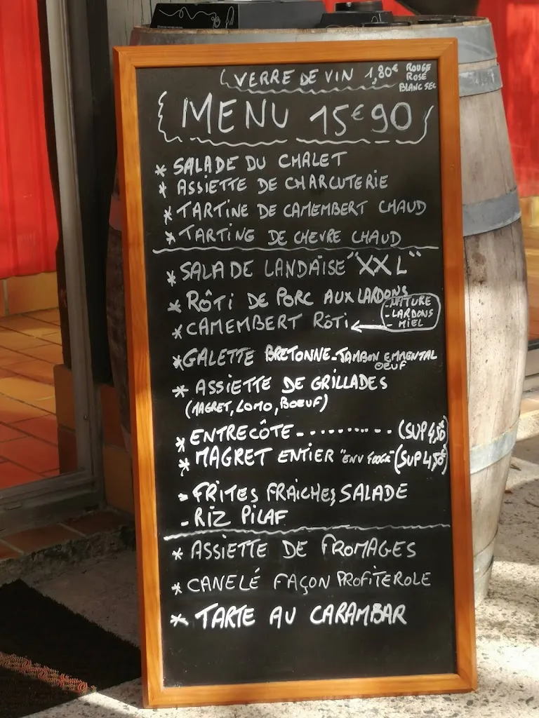 Menu_The gourmet chalet_Bernos-Beaulac_image_3