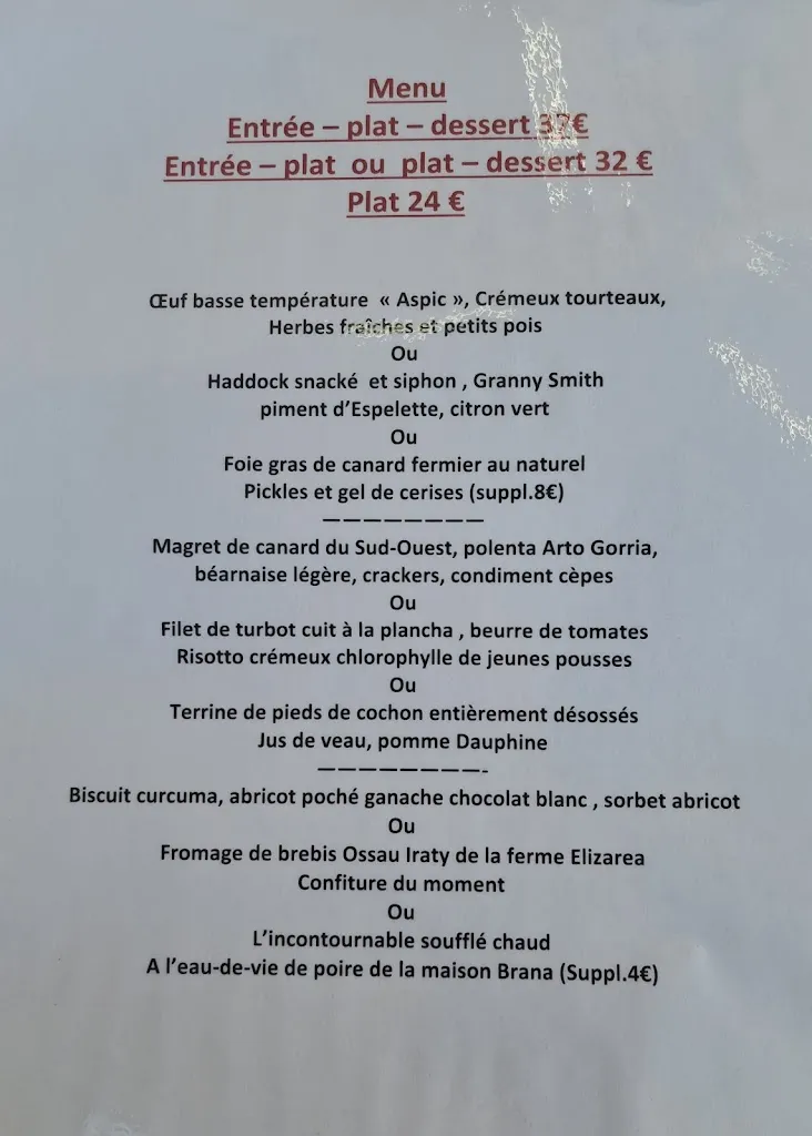 Menu_Restaurant Le Bellevue_Cambo-les-Bains_image_1