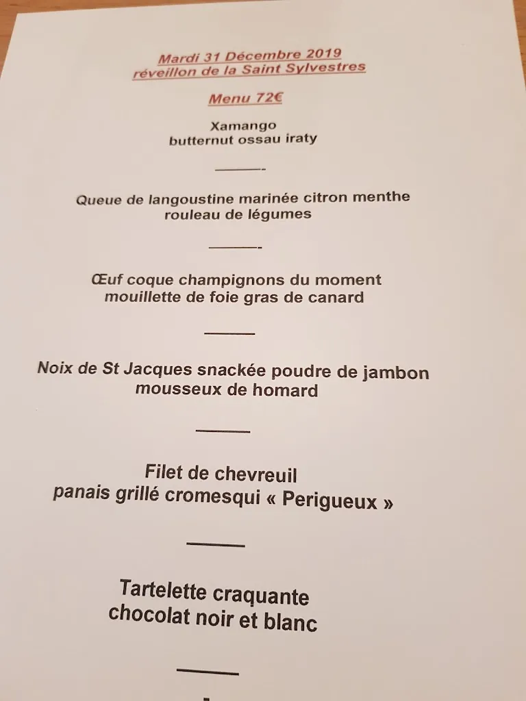 Menu_Restaurant Le Bellevue_Cambo-les-Bains_image_3