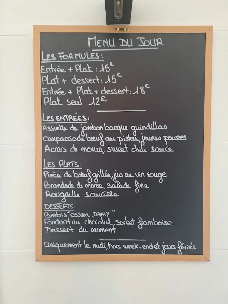 Menü_Le Central_Cambo-les-Bains_Bild_2