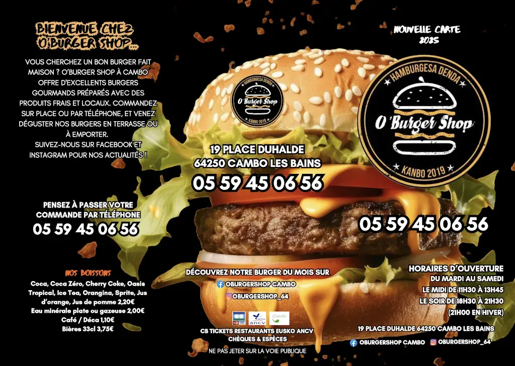 Menu_O’Burger Shop_Cambo-les-Bains_image_2