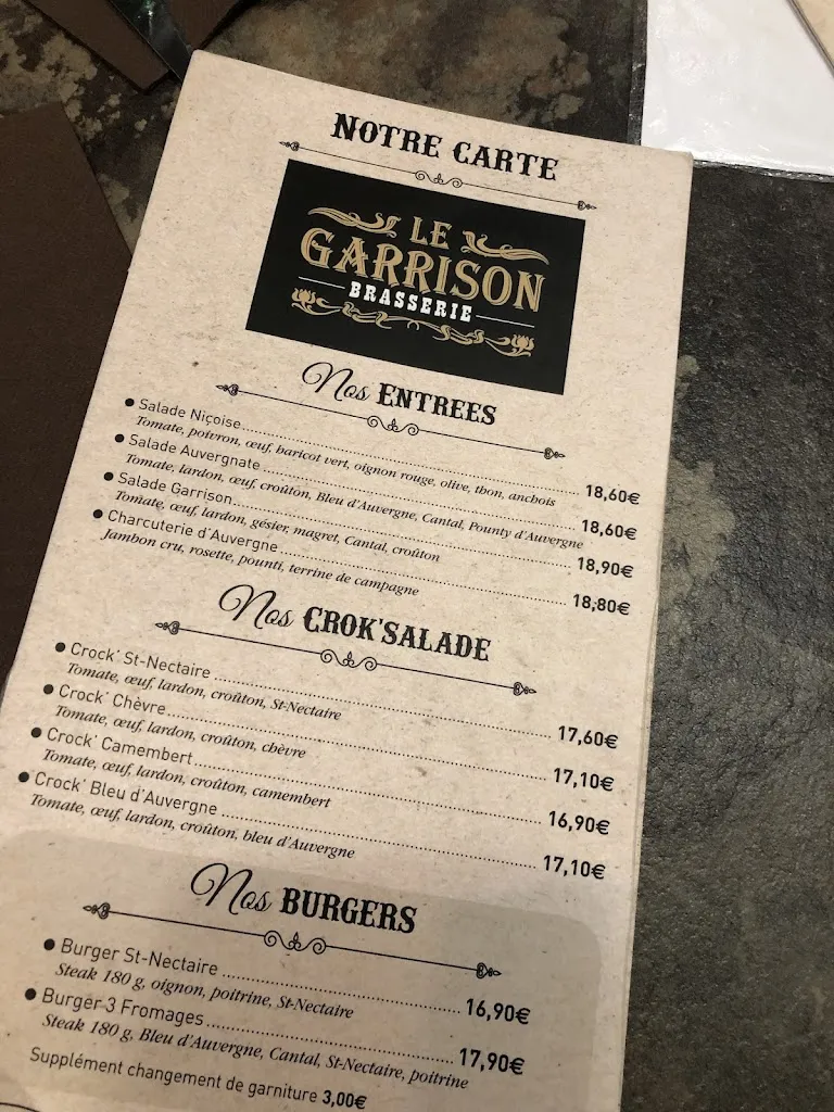 Menu_Le Garrison_Bourboule_image_2