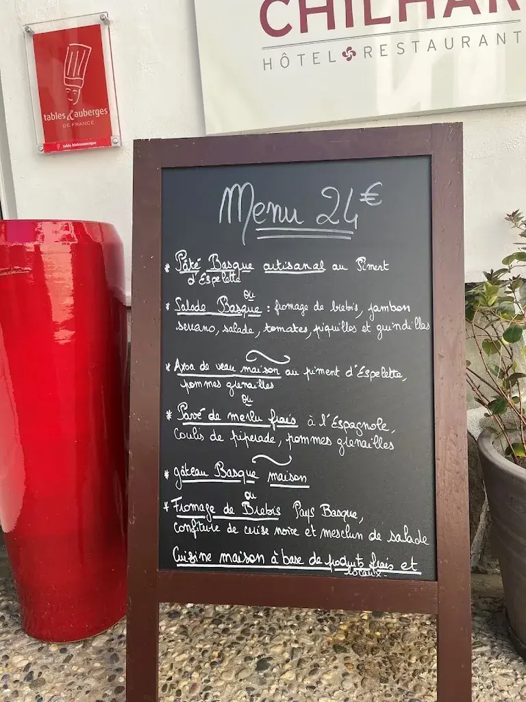 Menu_HOTEL RESTAURANT CHILHAR_Espelette_image_1
