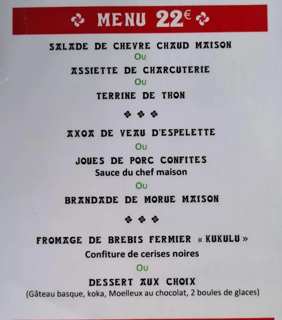 Menu_HOTEL RESTAURANT CHILHAR_Espelette_image_3