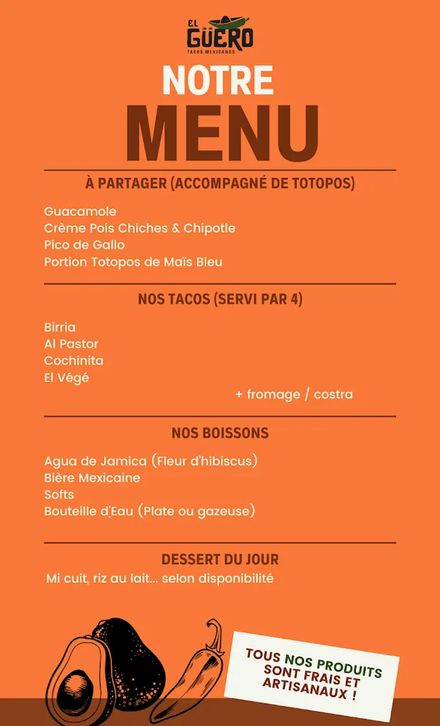 El Güero - Tacos Mexicanos Cambo-les-Bains ristorante a Cambo-les-Bains