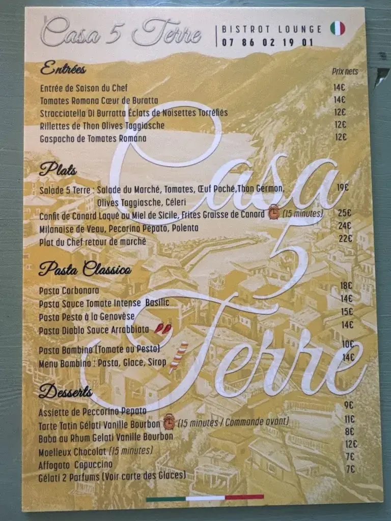 Menu_CASA 5 TERRE_Canéjan_image_2