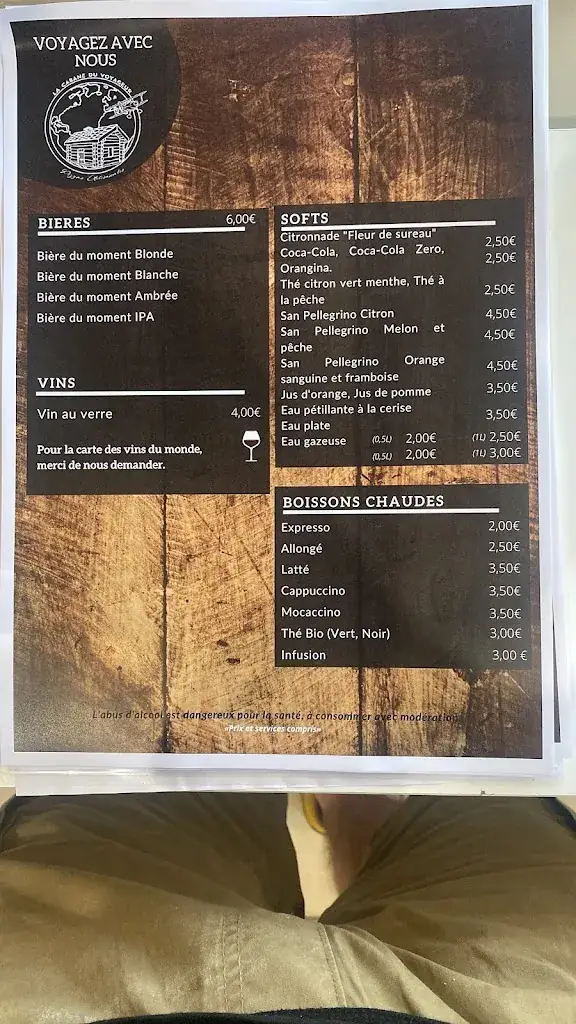 Menu_La cabane du voyageur_Cestas_image_2