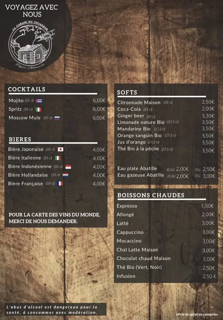 Menu_La cabane du voyageur_Cestas_image_4