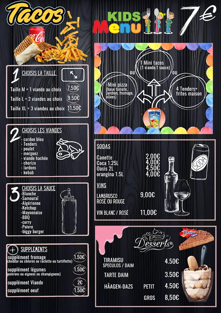 Menu_Pizzeria des compères_Canéjan_immagine_1