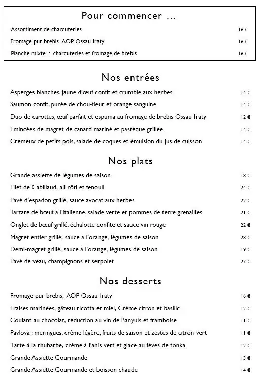 Menu_The Serpolet_Pessac_image_1