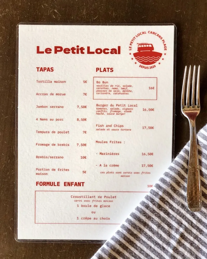 Menu_Le Petit Local_Carcans_Plages_immagine_2