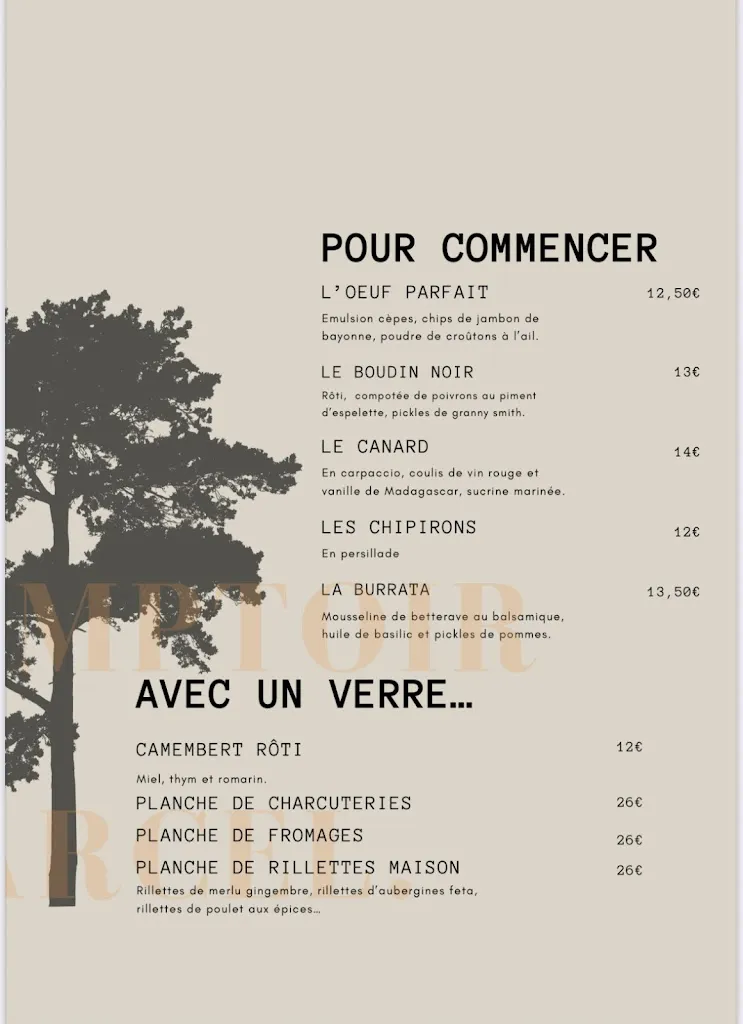Menu_Le Comptoir de Marcel_Carcans_image_2