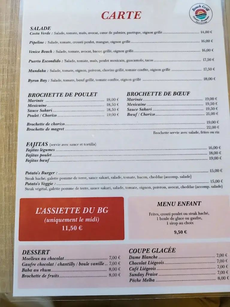 Menu_Beach Grill_Carcans_immagine_2