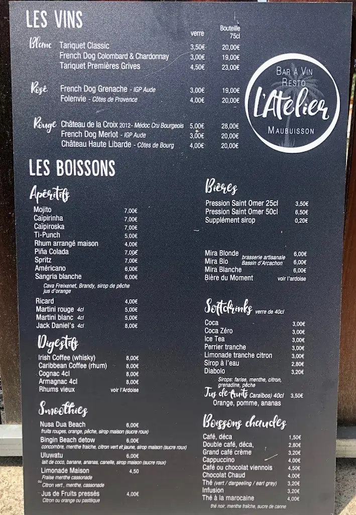 Menu_L'Atelier Resto_Carcans_image_3