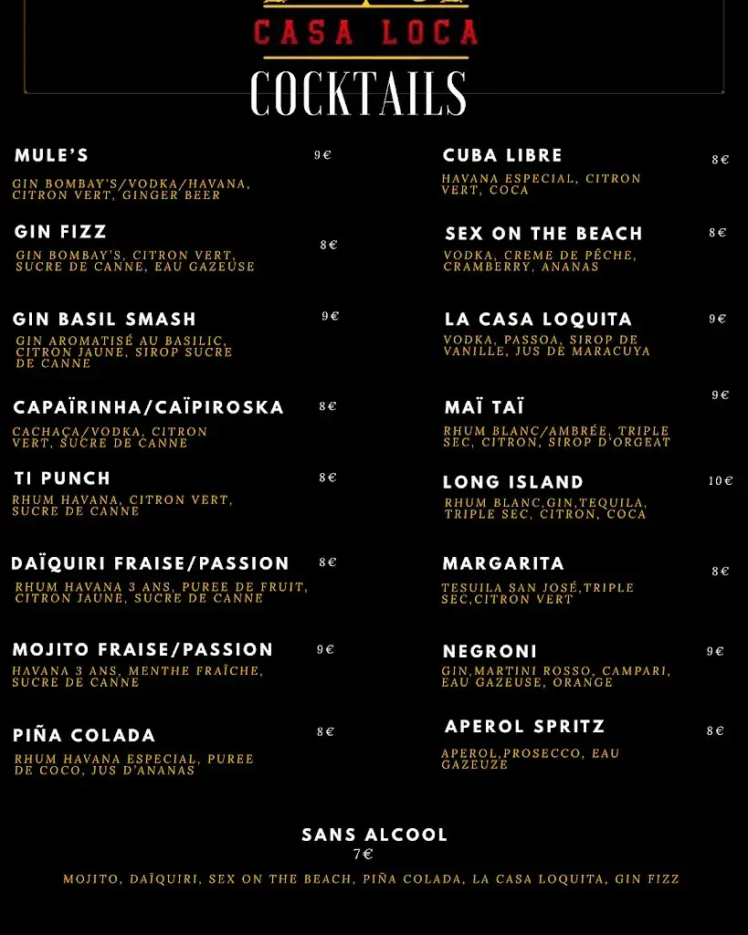 Menu_Casa Loca_Carcans_image_3