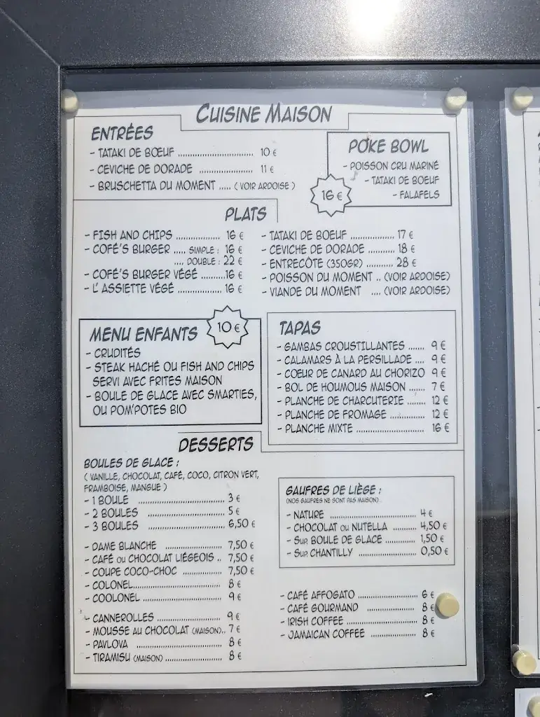 Menu_Le Cofé Maubuisson_Carcans_image_2