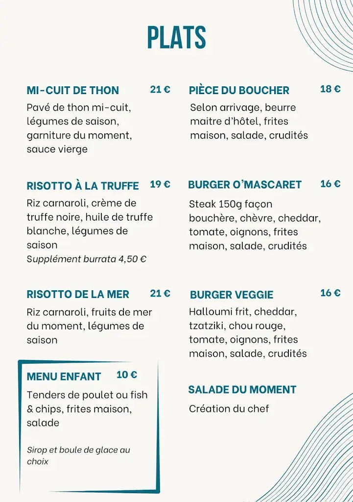 Menu_Le Mascaret_Carcans_image_1