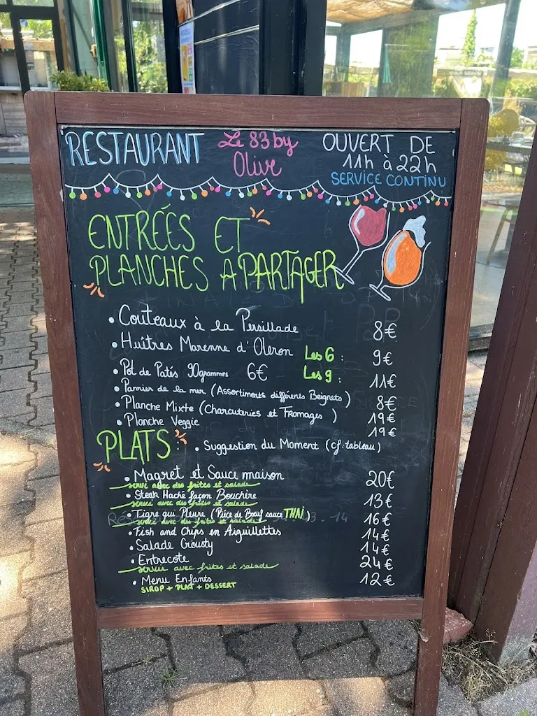 Menu_LE 83 BY OLIVE_Carcans_image_1