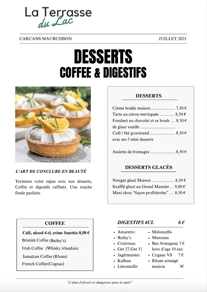 Menu_La Terrasse du Lac / Pizza à emporter_Carcans_image_2