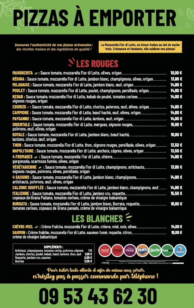 Menu_La Terrasse du Lac / Pizza à emporter_Carcans_image_3