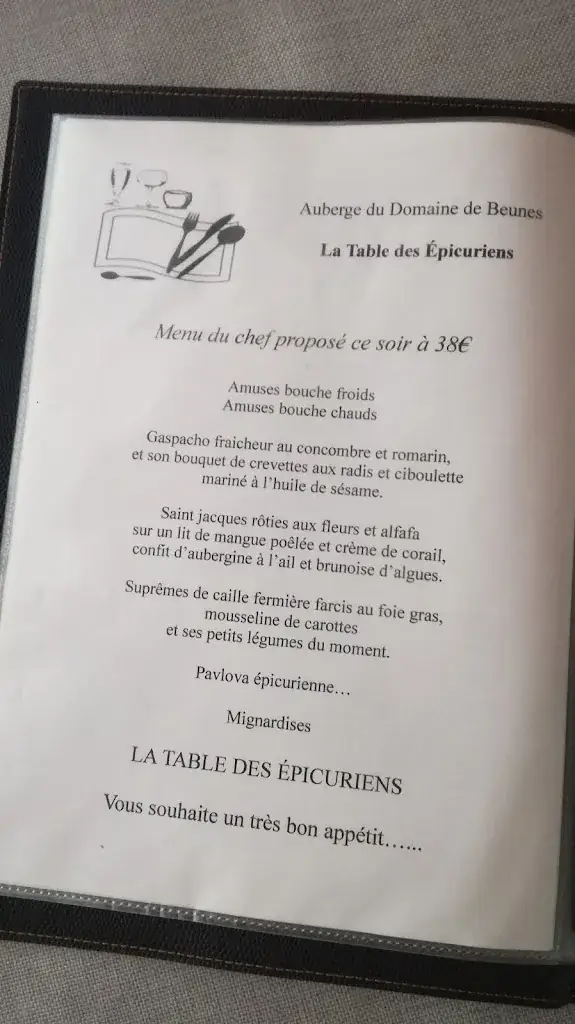 Menu_La Table des Epicuriens_Pailloles_image_3