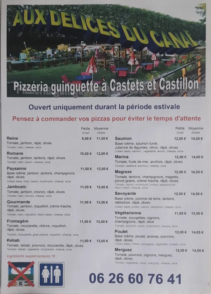Menu_Au délices du canal_Castillon_image_1