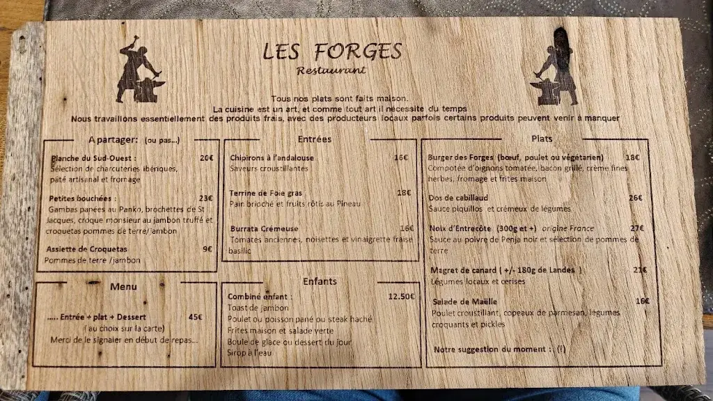 Menu_Les Forges_Castets_image_1