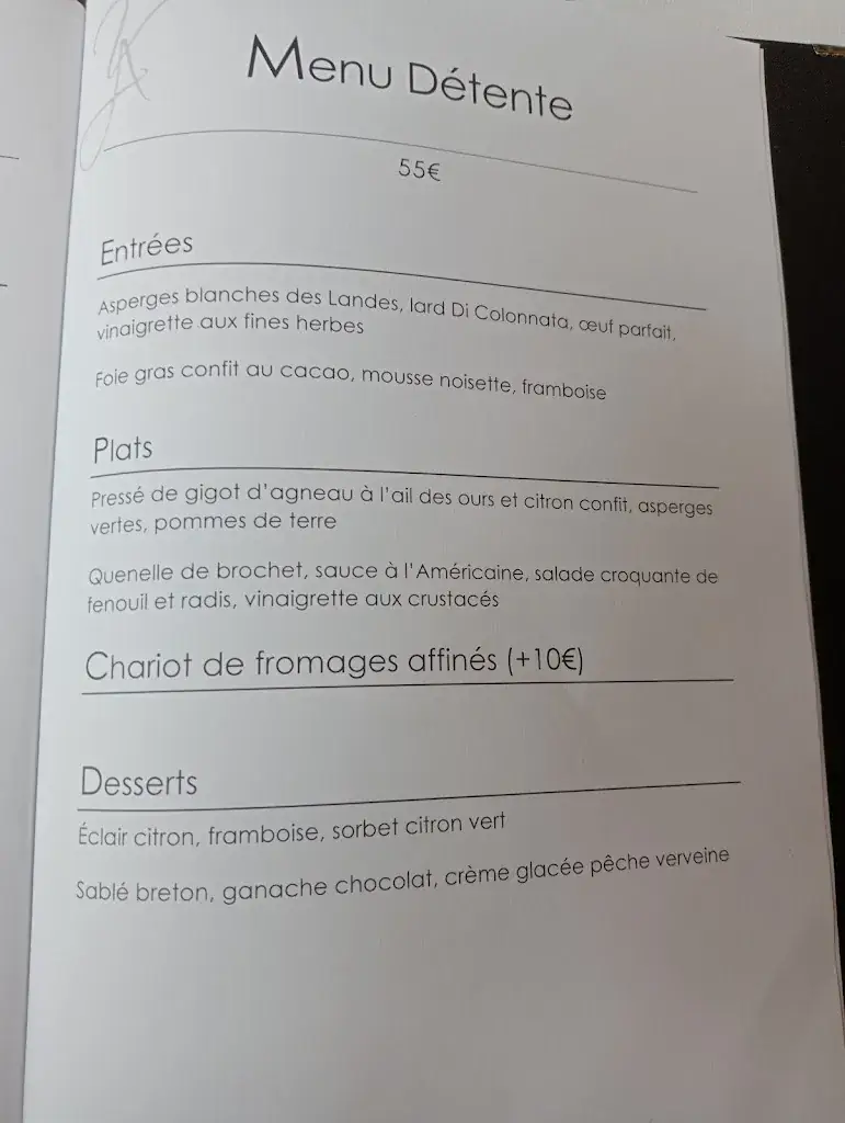 Menu_Restaurant La Vieille Auberge - Casteljaloux_Casteljaloux_image_1