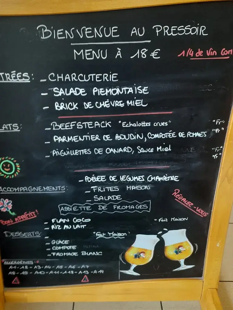 Menu_Le Pressoir_Cavignac_immagine_1
