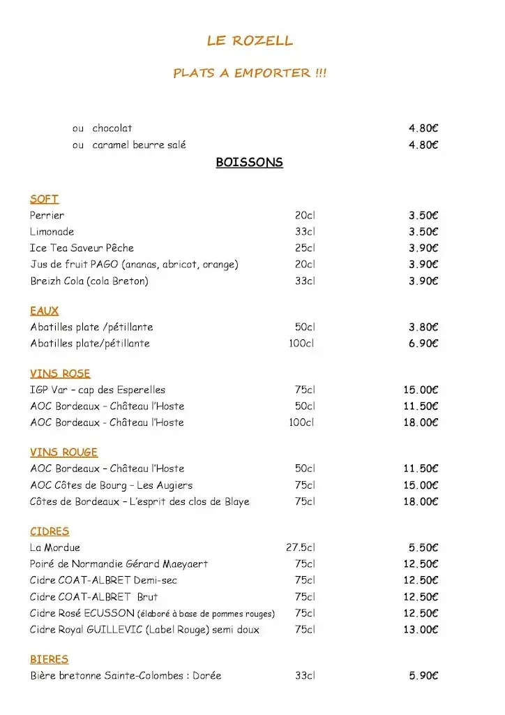 Menu_Le Rozell_Cavignac_image_1