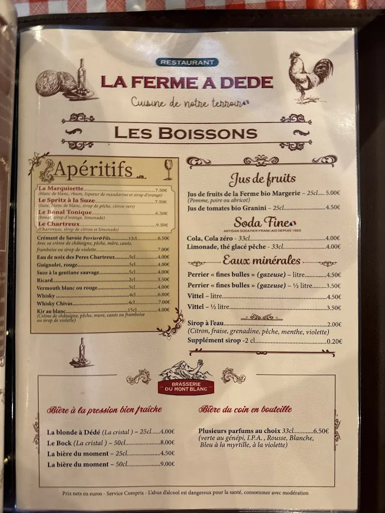 Menu_La Ferme à Dédé_Grenoble_image_2