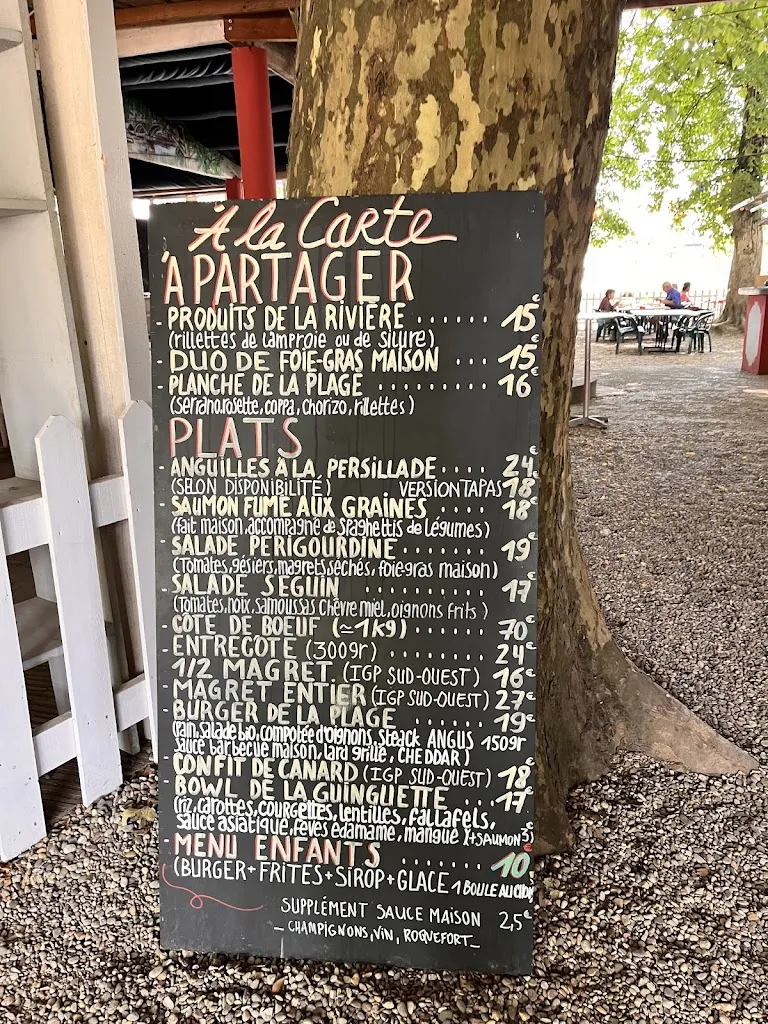 Menu_Restaurant Guinguette - La Plage_Mouliets-et-Villemartin_image_3