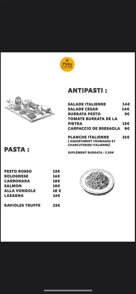 Menu_La Pietra Calda_Castillon-la-Bataille_image_2
