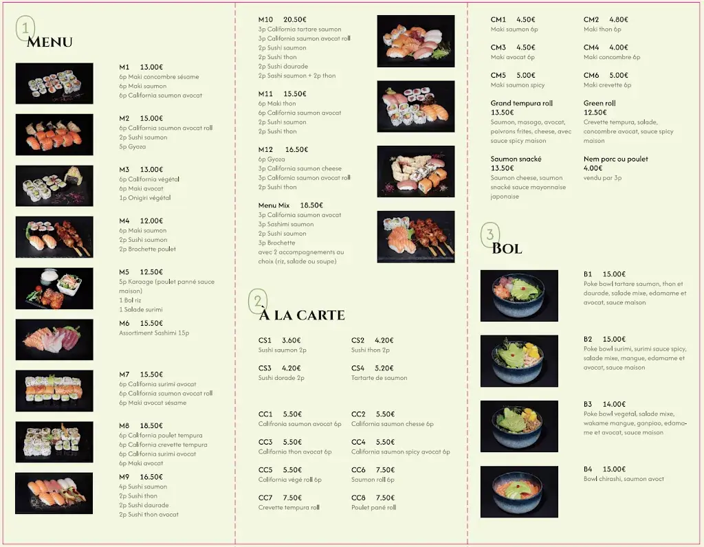 Menu_Matsuya castillon-la-Bataille_Castillon-la-Bataille_image_1