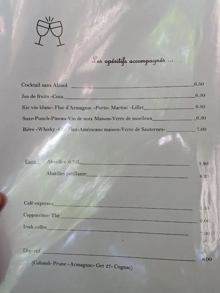 Menu_Auberge Gasconne_Saint-Pey-de-Castets_image_4