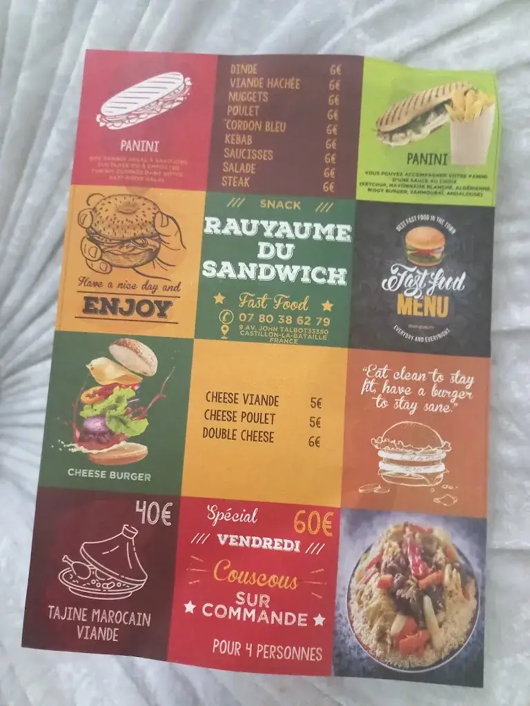 Menu_Royaume des sandwiches_Castillon-la-Bataille_image_1