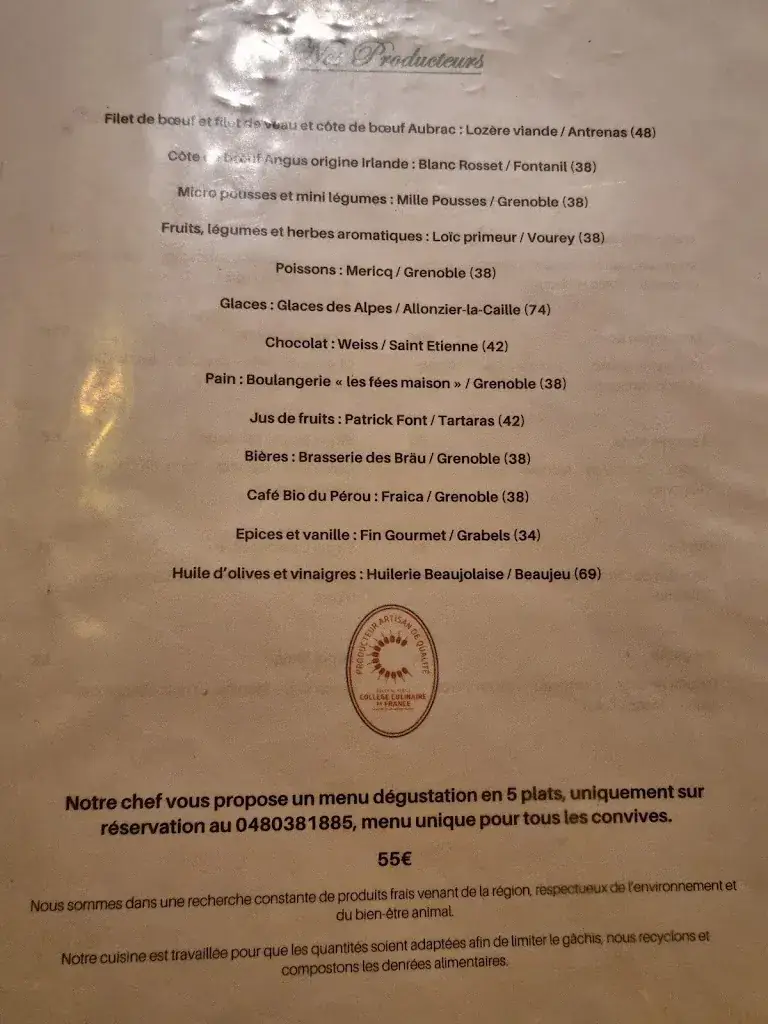 Menu_Restaurant La Table de Gordes_Grenoble_image_2