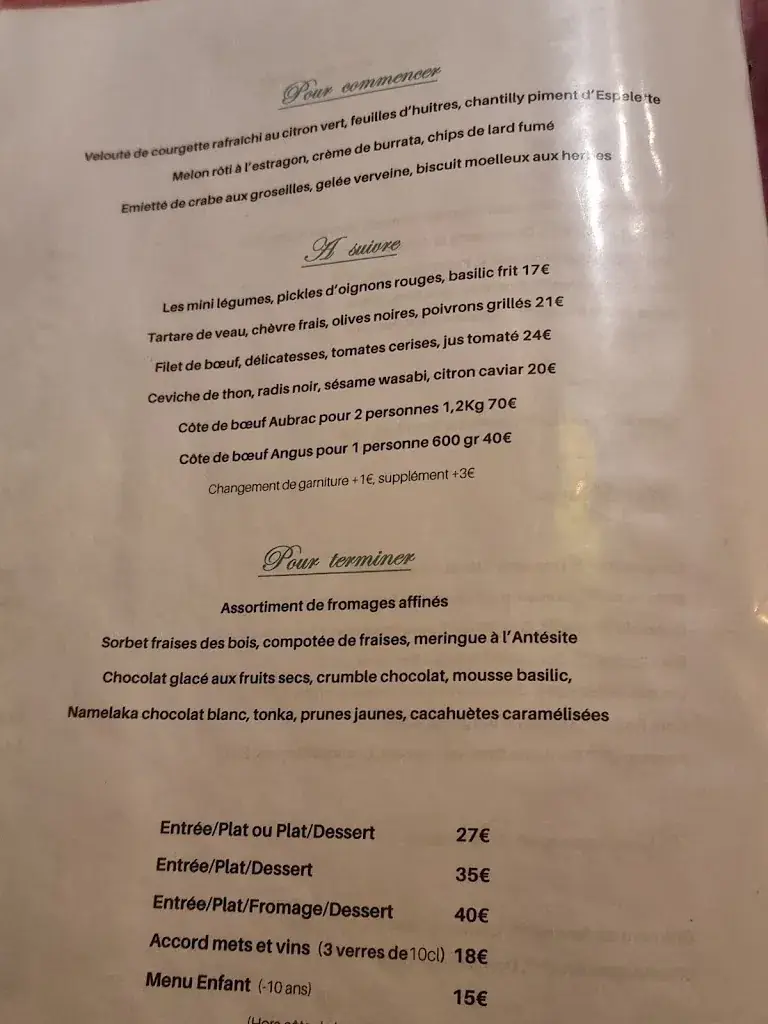 Menu_Restaurant La Table de Gordes_Grenoble_image_3