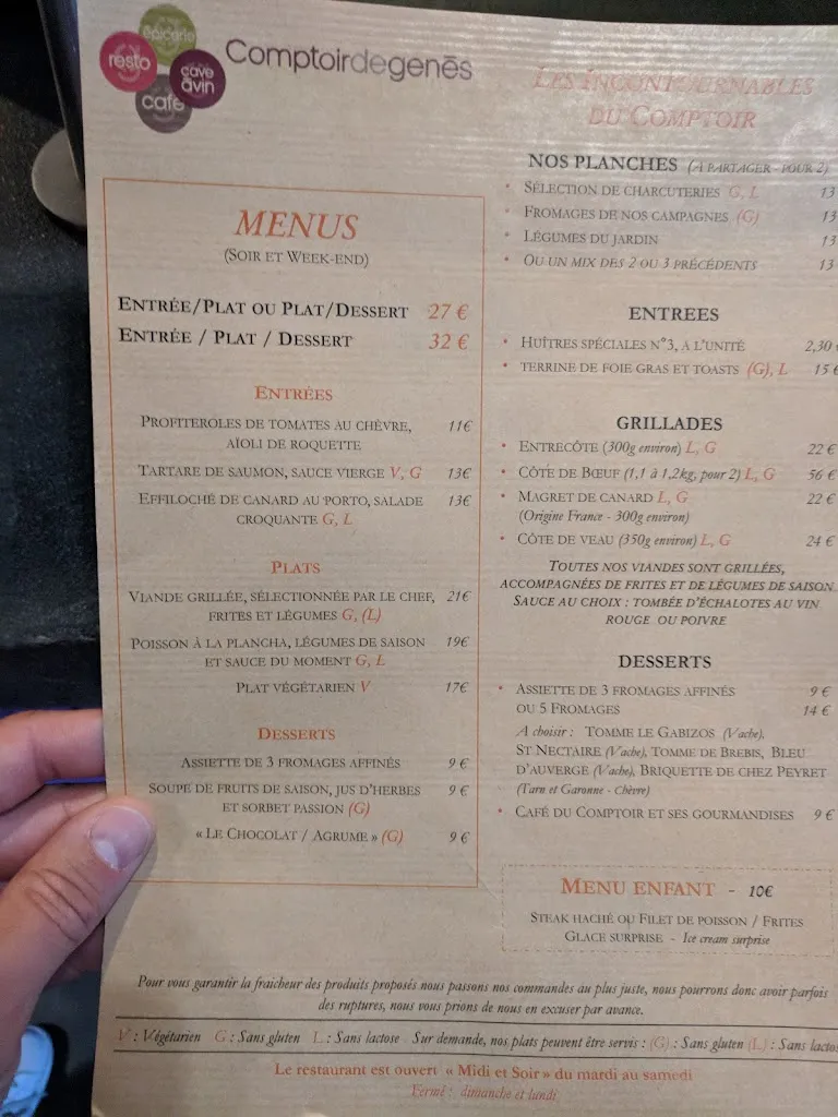 Menu_Comptoir De Genès_Saint-Genès-de-Castillon_image_1