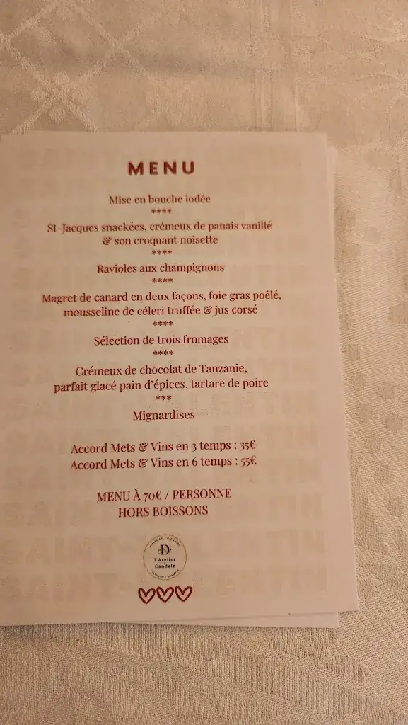 Menu_L'Atelier de Candale - Saint-Emilion_Saint-Laurent-des-Combes_image_3