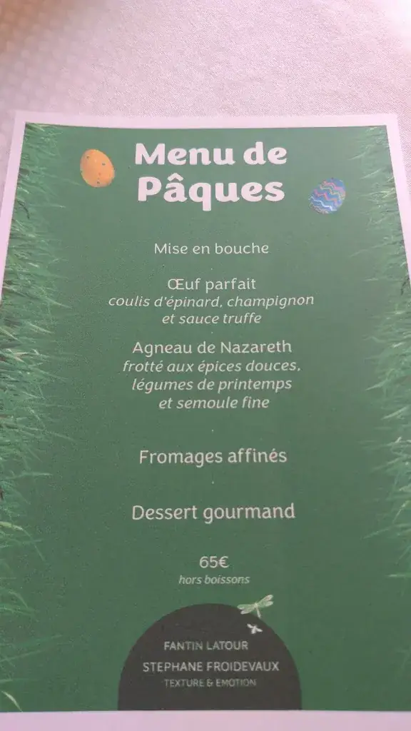 Menu_Maison Fantin Latour - Stéphane Froidevaux_Grenoble_immagine_4