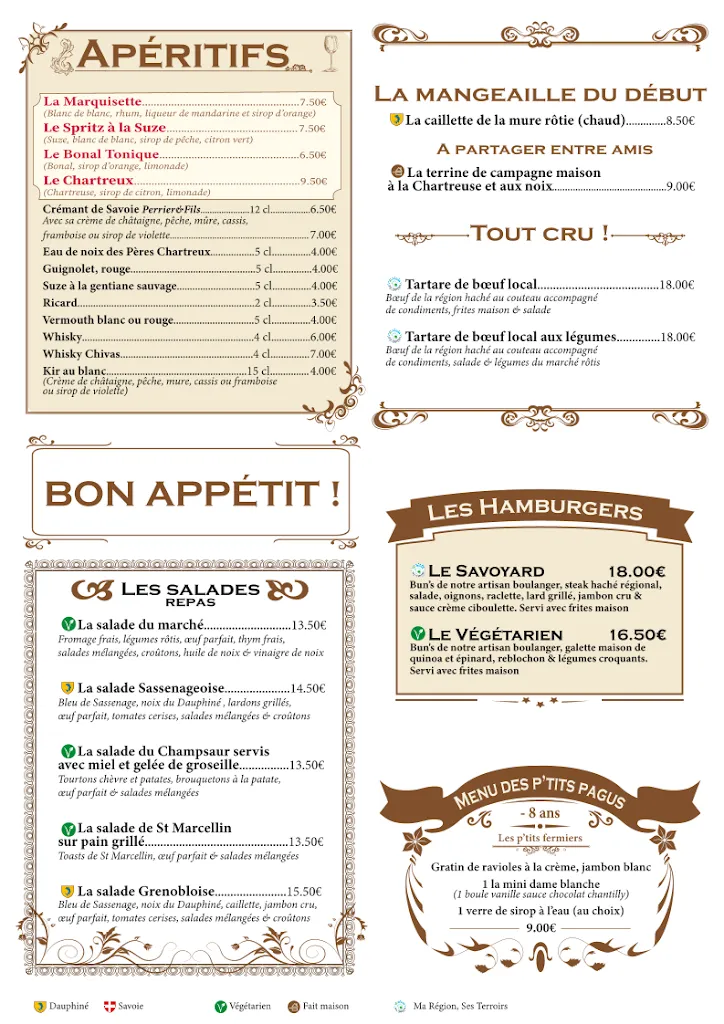 Menu_La Ferme à Dédé - Grenoble Gare_Grenoble_image_1