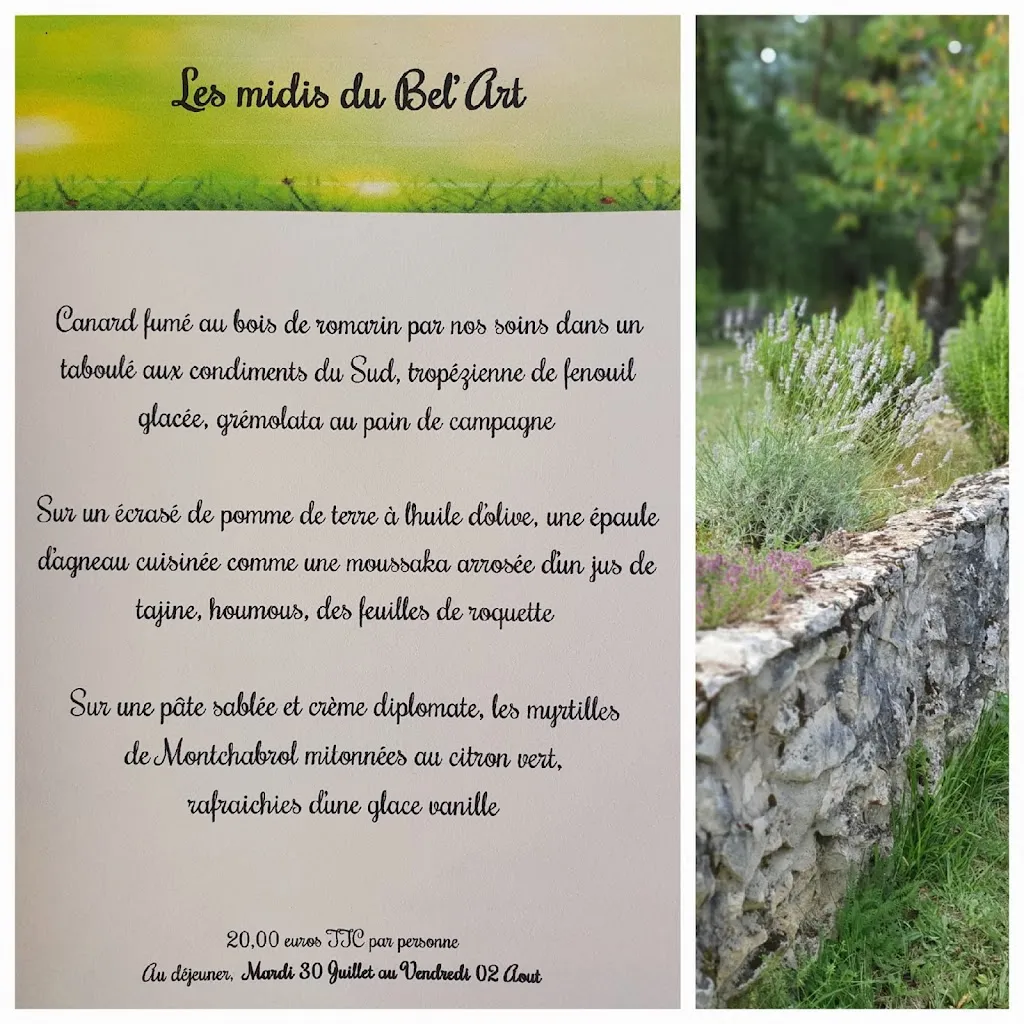 Menu_Le Bel'Art_Champcevinel_immagine_1