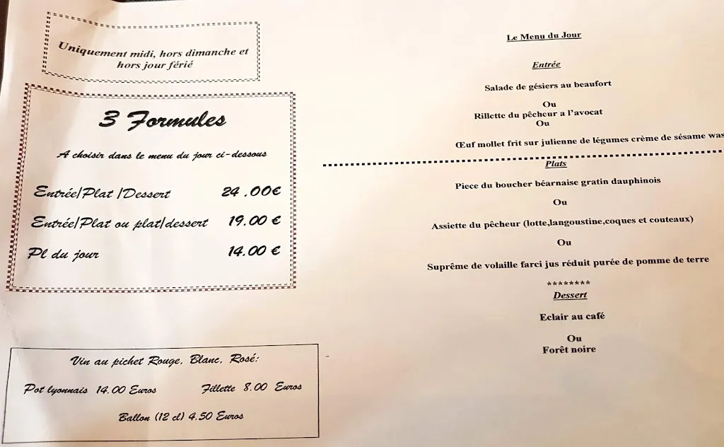 Menu_Restaurant L'Épicurien_Grenoble_image_2