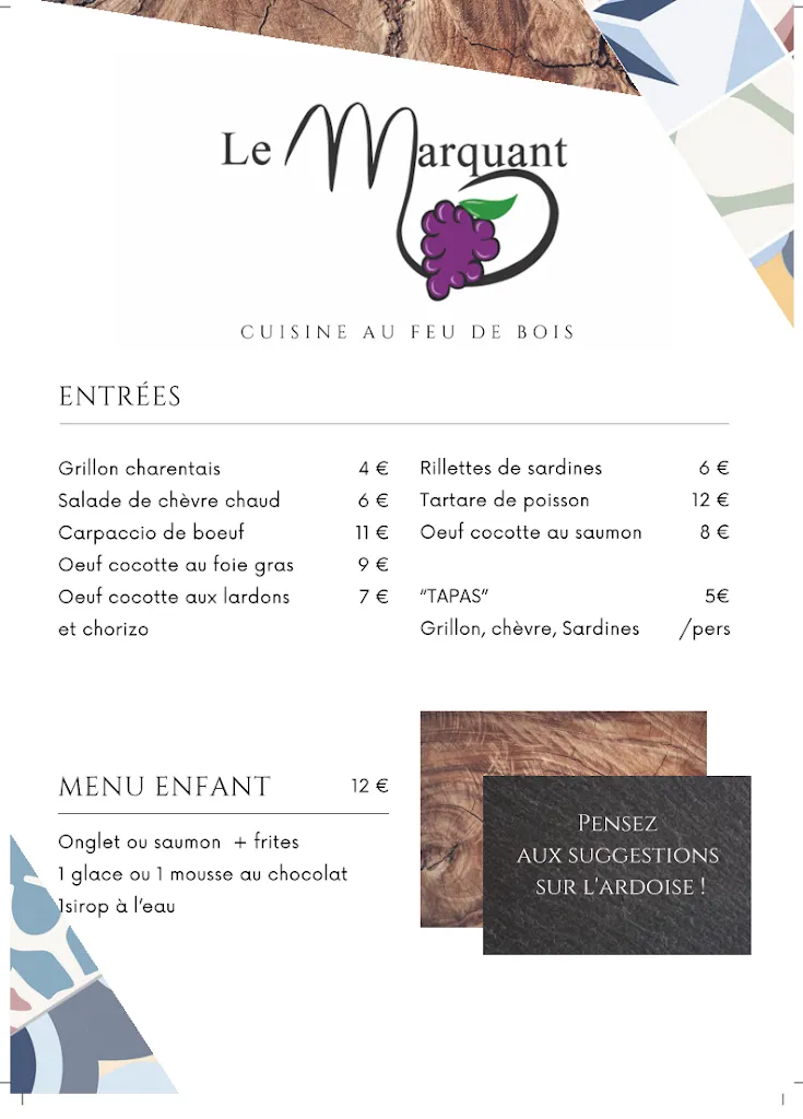 Menu_Le Marquant_Champniers_image_1