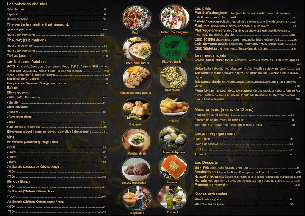 Menu_Le jasmin_Champniers_imagen_2