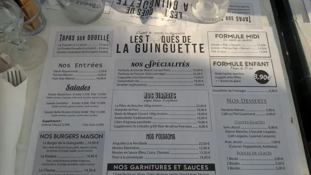 Menu_La Guinguette de Chaniers_Chaniers_image_1