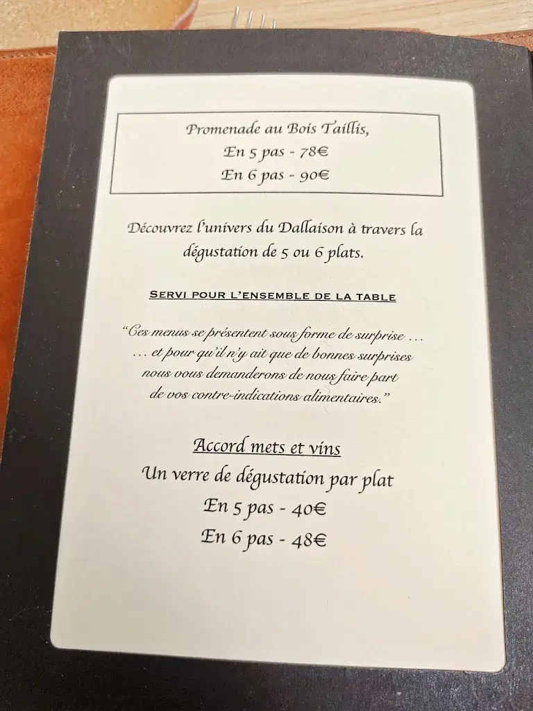 Menu_Le Dallaison Restaurant_Saintes_image_1