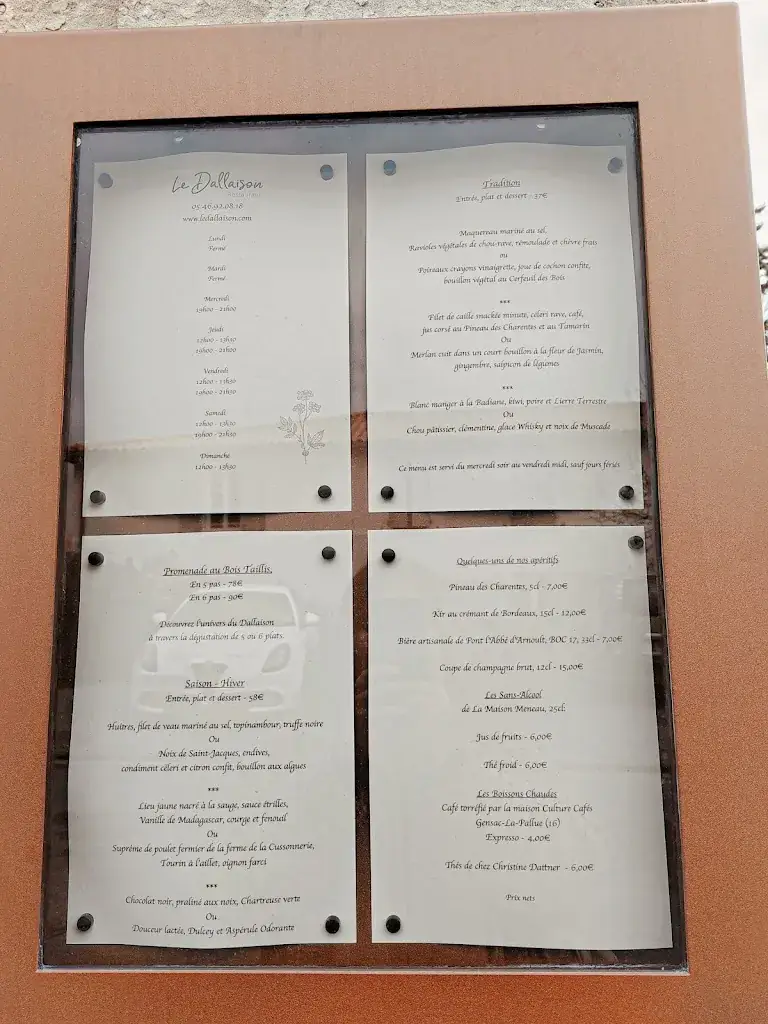 Menu_Le Dallaison Restaurant_Saintes_image_3